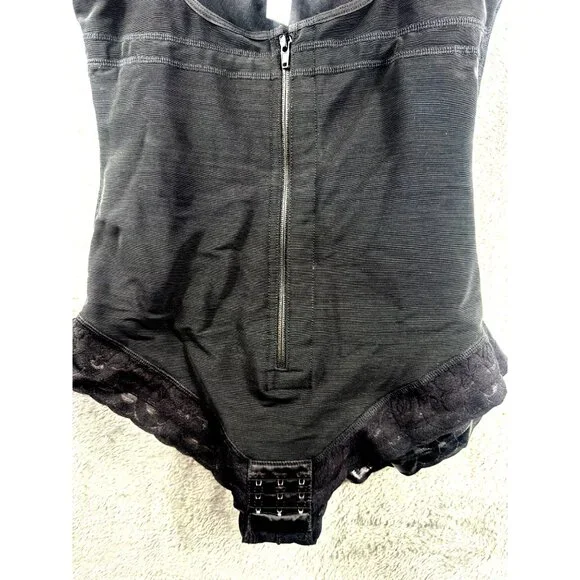 Shapermx Womens Tummy Control Bodysuit Shapewear Adjustable Straps Black XL - Picture 12 of 13